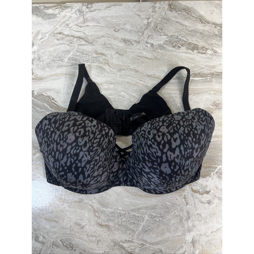 Torrid Curve Bra 44DDD T-Shirt Bra Full Figure Leopard Print